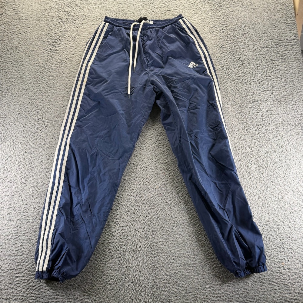 Vintage Adidas Team True To The Sport Pant Mens S Blue Track Tapered Leg Jogger